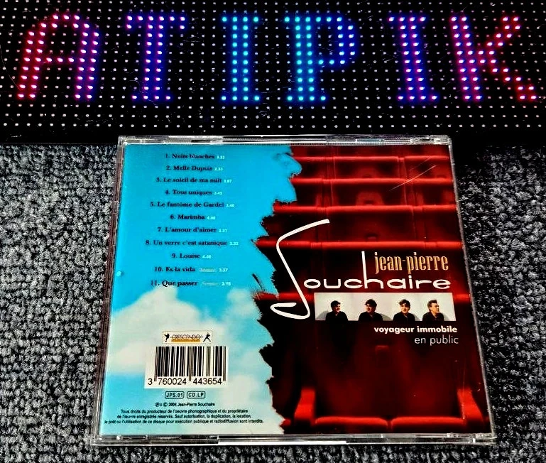 🎤 Jean Pierre Jouchaire - Voyageur Immobile  - En Public - CD Raúro – photo 2